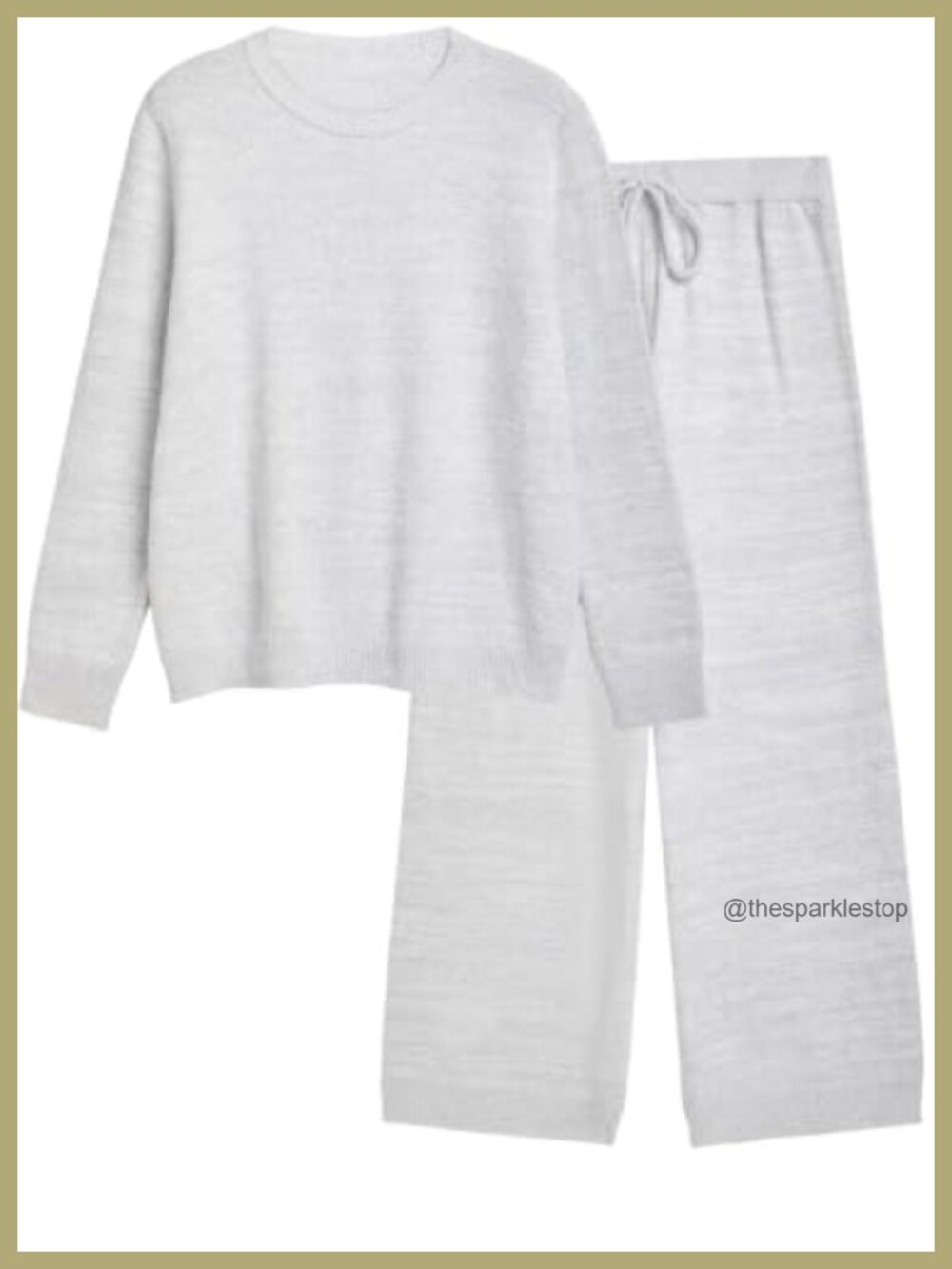 Fuzzy Fleece Lounge Set Women Loose Fit Pajama 2-Piece Sleepwear